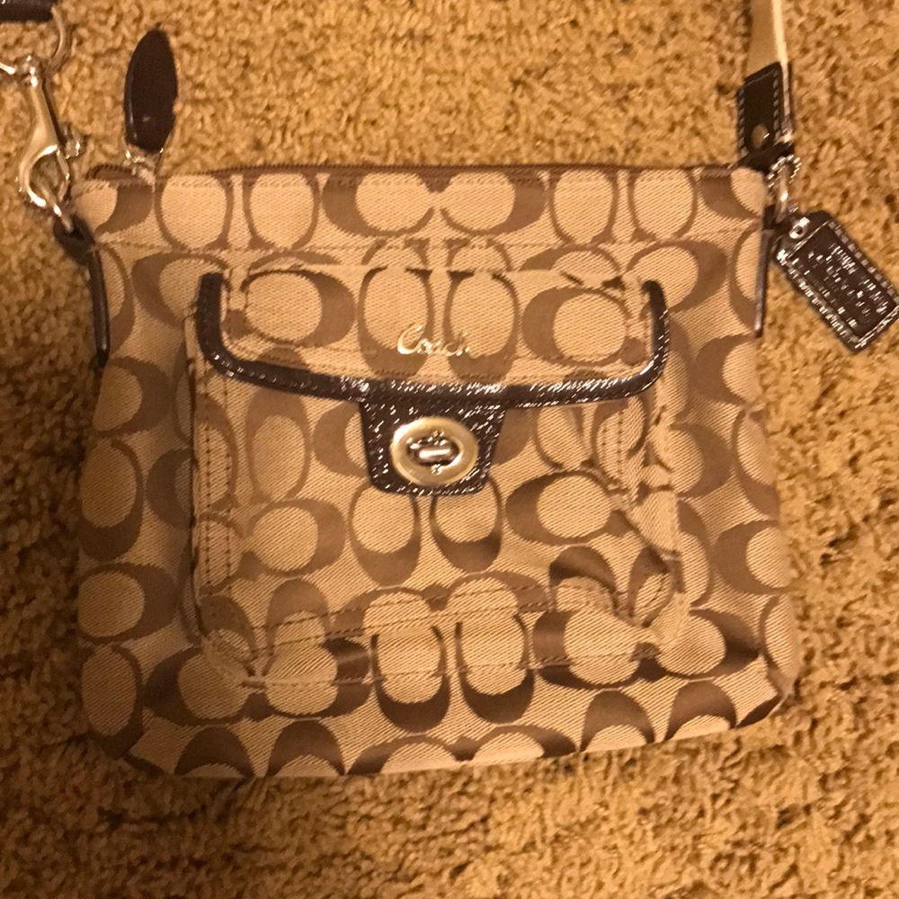 Authentic Coach cross body purse